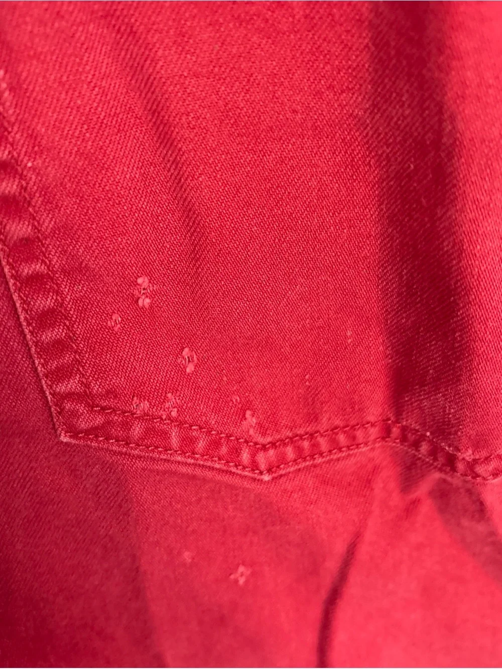 Levi's Red Cotton Button-Up Shirt Jacket Vintage - Picture 8 of 10